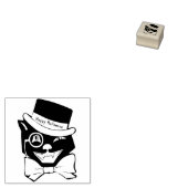 Cool Cat. Happy Halloween Rubber Stamp Rubberstempel (Gestempeld)