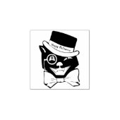 Cool Cat. Happy Halloween Rubber Stamp Rubberstempel (Afrduk)