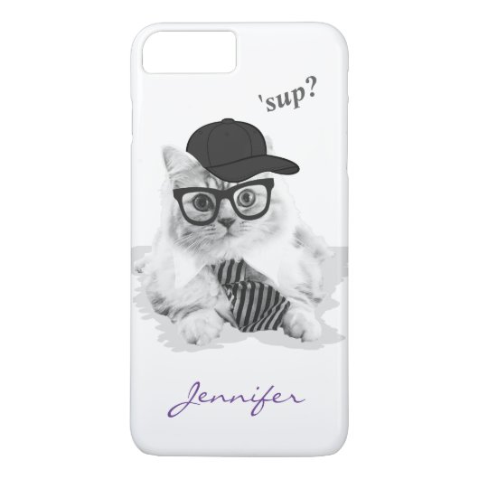 Cool Cat Hoesje-Mate iPhone 7 Hoesje (Achterkant)