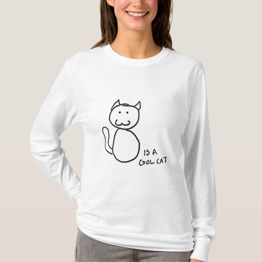 Cool Cat Hoodie T-shirt (Voorkant)