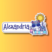 Cool Cat ID  Sticker