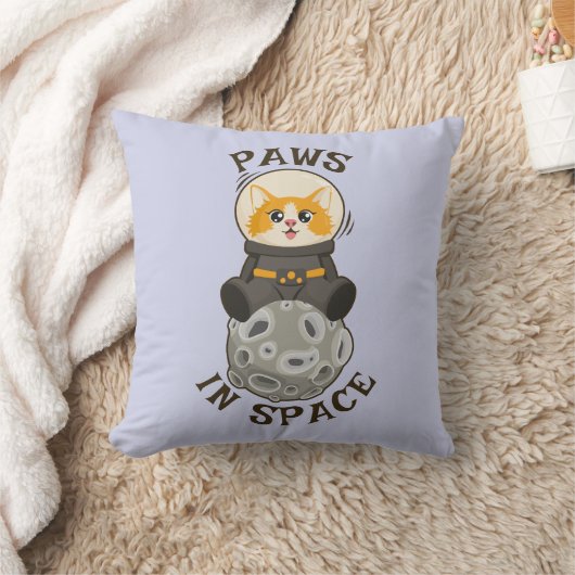 Cool Cat in space Cat Astronaut Cosmic animal Moon Kussen (Deken)