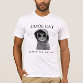 Cool Cat Investigations LLC logo t-shirt (Voorkant)