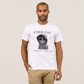 Cool Cat Investigations LLC logo t-shirt (Voorkant volledig)