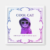 Cool Cat Investigations LLC magnet (Voorkant)