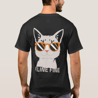 Cool Cat Katachtig Fijn Grafisch T-shirt