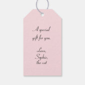 Cool Cat Leopard Print Cft Label Cadeaulabel (Achterkant)