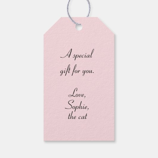 Cool Cat Leopard Print Cft Label Cadeaulabel (Achterkant)