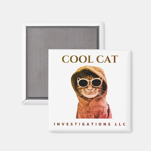 Cool Cat magnet - bevlekte zonsondergang (Voorkant / Achterkant)