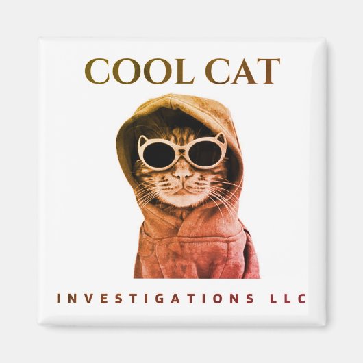 Cool Cat magnet - bevlekte zonsondergang (Voorkant)