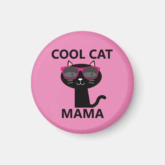 COOL CAT MAMA, CAT MOM MAGNETS MAGNEET (Voorkant)