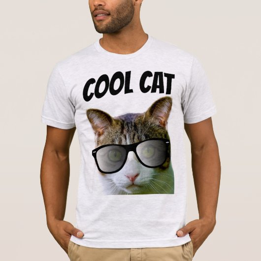 COOL CAT MANNEN CAT LOVER T-Shirts (Voorkant)