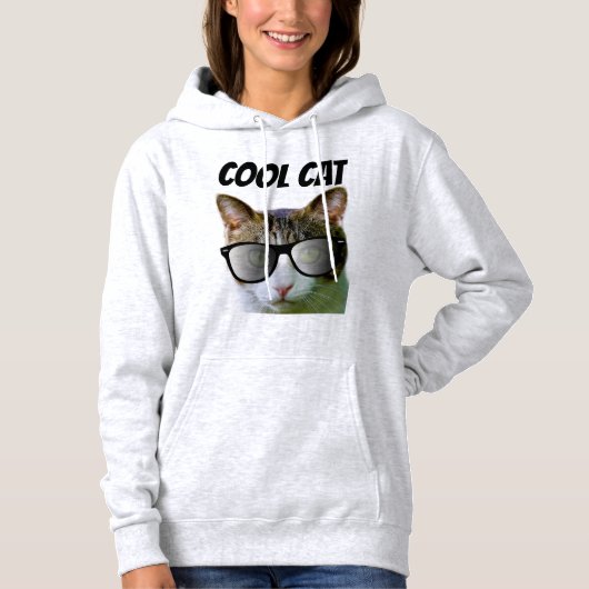 COOL CAT MANNEN CAT LOVER T-Shirts HOODIES (Voorkant)