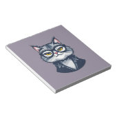 Cool Cat met een bril Notitieblok (Schuin)