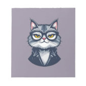 Cool Cat met een bril Notitieblok (Voorkant)