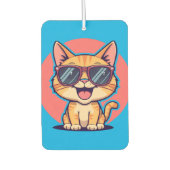 Cool Cat met zonnebril – Schattige Funny Kat Desig Luchtverfrisser (Voorkant)