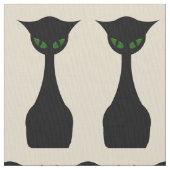 Cool Cat Mid Century Modern Retro Fabric no.2 Stof (Close Up)