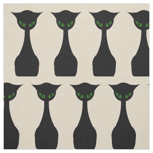 Cool Cat Mid Century Modern Retro Fabric no.2 Stof (Swatch)
