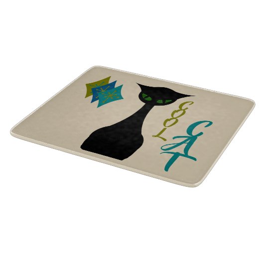 Cool Cat Mid Century Retro Snijplank (Hoek)