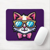 Cool Cat Mouse Pad – Fun & Stylish Desk Accessory Muismat (Met muis)