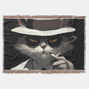 Cool Cat Noir: Elegante en mysterieuze kat Deken