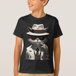 Cool Cat Noir: Elegante en mysterieuze kat T-shirt