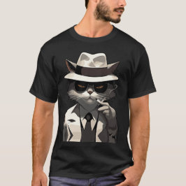 Cool Cat Noir: Elegante en mysterieuze kat T-shirt