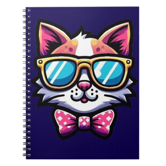 Cool Cat Notitieboek – Leuke & Stijlvolle Kantoora (Voorkant)