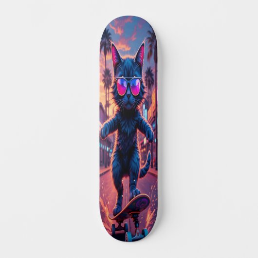 Cool Cat on Wheels Edition 1 Persoonlijk Skateboard (Voorkant)