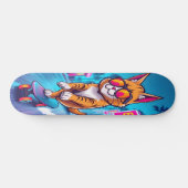 Cool Cat on Wheels Edition 3 Persoonlijk Skateboard (Horizontaal)