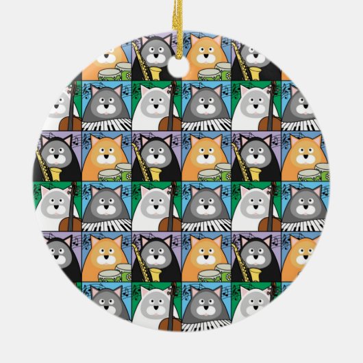 Cool Cat Ornament (Achterkant)