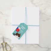 Cool Cat Party Ballon Kids Verjaardag Bedankt Cadeaulabel (Met Touw)