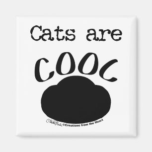 Cool Cat Paw Print Magneet