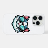 Cool Cat Phone Case – Trendy Feline Tech Style iPhone Hoesje (Achterkant horizontaal)
