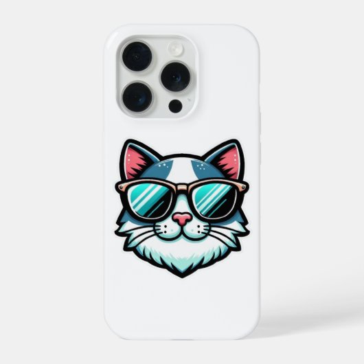 Cool Cat Phone Case – Trendy Feline Tech Style iPhone Hoesje (Achterkant)