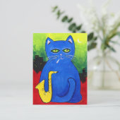 Cool Cat Post Card Briefkaart (Staand voorkant)