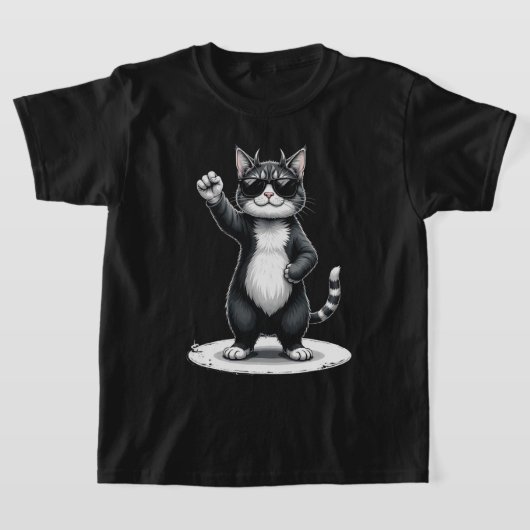 Cool Cat Rock Dancer T-shirt | Grappig Dieren Muzi (Laagn)