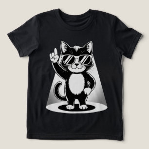 Cool Cat Rock Dancer T-shirt Grappig Dieren Muzi