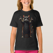 Cool Cat Rock Dancer T-shirt | Grappig Dieren Muzi (Voorkant)