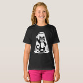 Cool Cat Rock Dancer T-shirt | Grappig Dieren Muzi (Voorkant volledig)