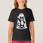 Cool Cat Rock Dancer T-shirt | Grappig Dieren Muzi (Voorkant)