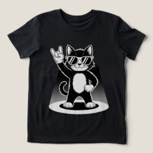 Cool Cat Rock Dancer T-shirt Grappig Dieren Muzi