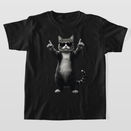 Cool Cat Rock Dancer T-shirt | Grappig Dierlijke M (Laagn)