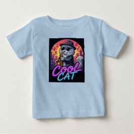Cool Cat Saxophone – Retro Neon 90s Jazz Cat Desig