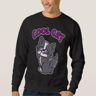 Cool Cat Schattige Kat Kitten Dragen Cool Shades Trui