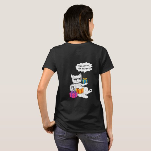 Cool Cat Self-Care Vibes T-shirt (Achterkant volledig)