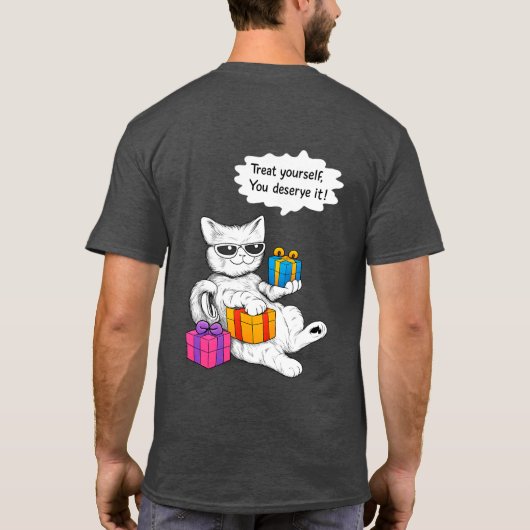 Cool Cat Self-Care Vibes T-shirt (Achterkant)