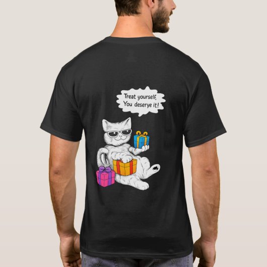 Cool Cat Self-Care Vibes T-shirt (Achterkant)