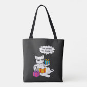 Cool Cat Self-Care Vibes Tote Bag (Achterkant)