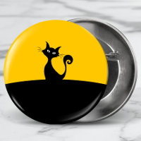 Cool Cat Silhouet Whimsical Cartoon Custom